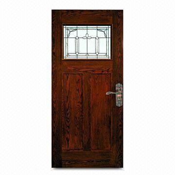 Red Oak Interior Door With Shaker Comes In Reddish Stain