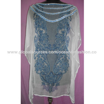 embellished chiffon fabric