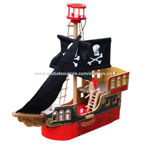 childrens wooden pirate ship