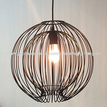 China Metal Wire Ceiling Lamp From Huizhou Trading Company