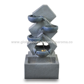 China Tiers Garden Resin Water Fountain Outdoor Decoration On