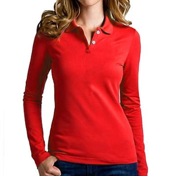 polo shirts for women long sleeve