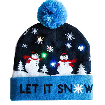 led winter hat