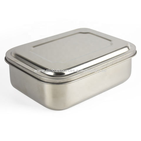 China Wholesale Stainless Steel Rectangle Food Storage Containers Leak ...