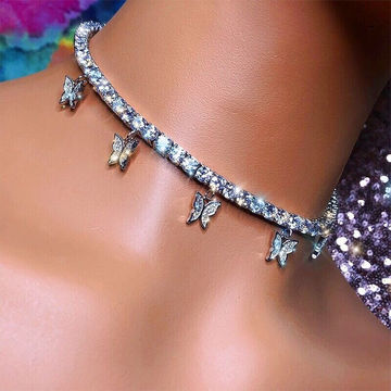 custom rhinestone choker