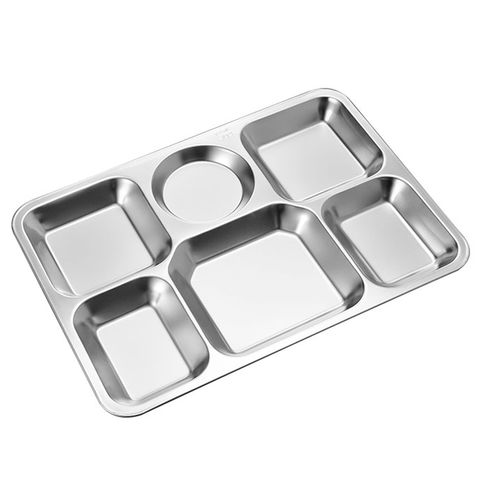 China 304 Stainless steel dinner plate for hospital school and company ...