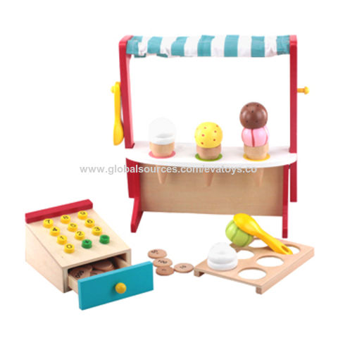 wooden ice cream shop toy