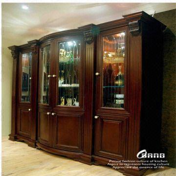 High End Solid Wood Wine Cabinet Compeititve Price Best Service