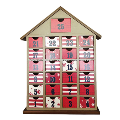 China 2016 Christmas Crafts Children S Wooden Advent Calendar Box