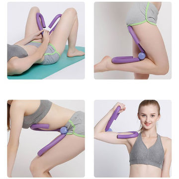 Purple Leg Exerciser Multi-Function Thigh Master Home Gym Arm Leg Muscle Slimming Training Machine Workout Fitness Exerciser