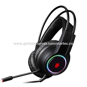 China High End LED gaming headset on Global Sources,rainbow RGB gaming