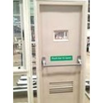 Louver Fire Door With Vision Panel Global Sources