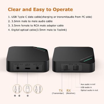 China Csr8675 Chipset 2 In 1 Bluetooth5 0 Transmitter And Receiver For Tv Supporting Aptx Aptx Ll Aptx Hd On Global Sources Bluetooth Transmitter For Tv 2in1 Bluetooth Transmitter And Receiver Bluetooth 5 0