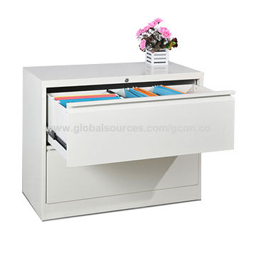 China Anti Tilt 2 Drawer File Cabinet Lateral Metal Filing