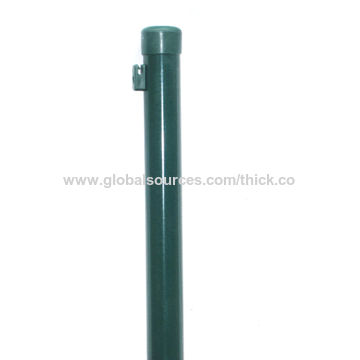 China Powder coated round fence post for welded wire fence on Global ...