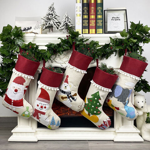 China Large Christmas Stockings Candy Gift Socks Christmas Decorations Handmade For Kids On Holiday Par On Global Sources Christmas Stocking For Kids Candy Gift Socks Handmade Christmas Decorations