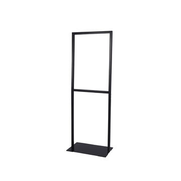 Advertising Exhibition Rack Standard Size Black Metal Iron Poster