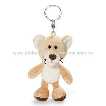 lion keychain plush