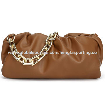 Dumpling Bags for Women Cloud Clutch Purse with Ruched Detail