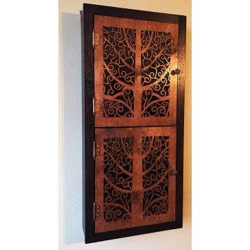 Spice Cabinet With Classical Doors Orange And Ebony Global Sources
