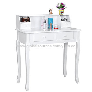 White 4 Drawers Dressing Table Set For Chic Makeup Vanity Bedroom Dressing Table Set China
