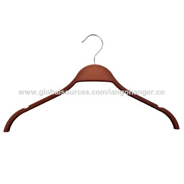 China Brown Plastic Clothes Hanger Top Brown Plastic Clothes Hanger China