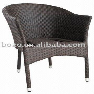 Nice Weaving Garden Rattan Ok Hand Chair Pe Rattan Alum Frame Uv