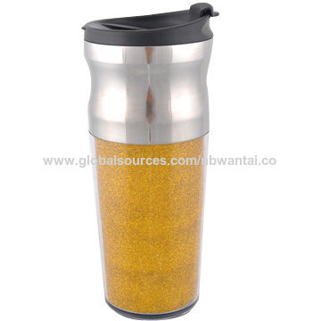 16oz Stainless Steel Thermo Tumbler With Diamond Decoration