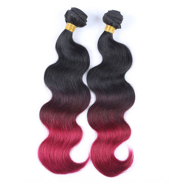 China Human Hair Body Wave 1b Red Hair Weaves From Qingdao