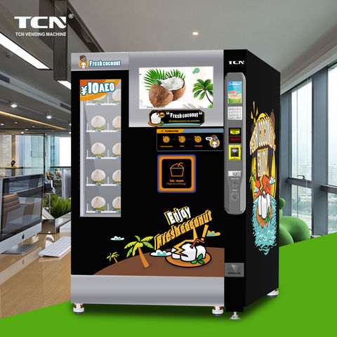 China Tcn Coconut Vending Machine For Big Storage With Robot Arm And Stepping Motor On Global Sources Coconut Vending Machine Fresh Coconut Vending Machine Vending Machine For Coconut