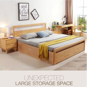 Featured image of post Wooden Double Bed Frame With Drawers - Who doesn&#039;t like extra storage space in their home?