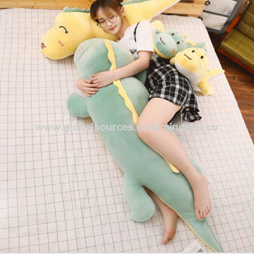 China Cuddle Pillow Sleeping Long Pillow Dinosaur Plush Toy On