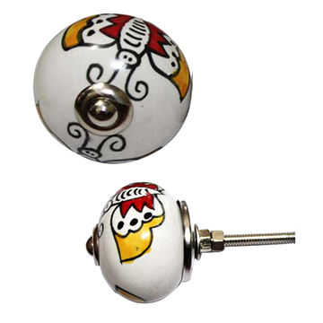 Kids Dresser Hand Painted Drawer Pull Assorted Ceramic Knobs
