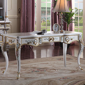French Baroque Style Luxury Executive Office Desk European French Baroque Style Luxury Executive