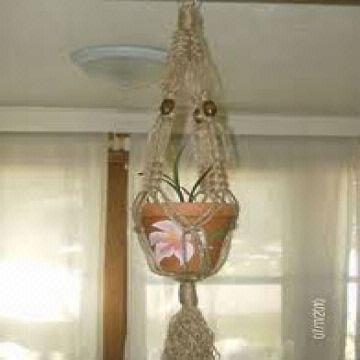 All Natural Heavy Duty Colorful Decorative Macrame Jute Plant Pot United States All Natural Heavy Duty Colorful Decorative Macrame Jute Plant Pot Hanger