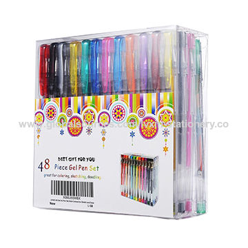 cel Morse code Omzet 48 Assorted Colors Gel Pens Set for Adult and Kids with Custom Logo |  Global Sources