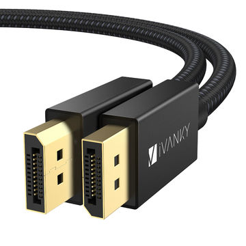 Ivanky Displayport 1 4 Cable 6 6 Ft 4k 144hz 8k 60hz Braided High Speed Displayport Cable Global Sources