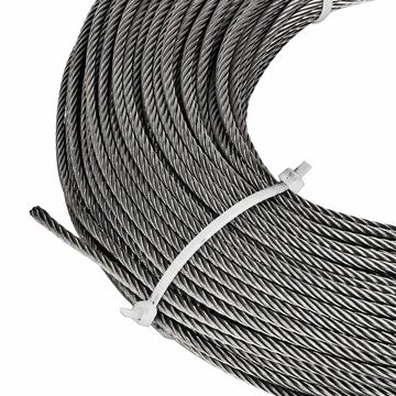 Wire Rope-Stainless Steel Cable-500' 7x7 Cable in 316L 