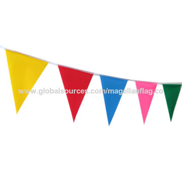 Polyester Colorful Bunting Flag Banners Cheap Price Advertising