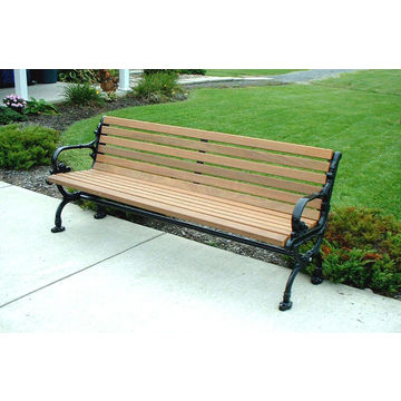 Outdoor Park Aluminum Bench With Back Leg Cast Iron Chair Global