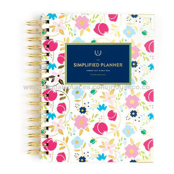 China Custom Planner, Spiral Binding, Full Color Printing, Hardcover ...