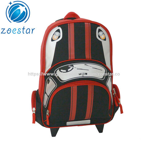 Global Sources: China Los niños continúan la maleta diaria de la carretilla  de la escuela del viaje de los niños del bolso de la mochila del equipaje  de la forma del coche,Bolso