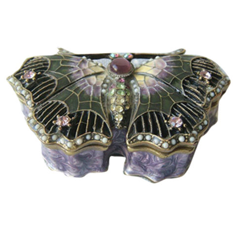 China Vintage Bronze Purple Enameled And Jeweled Butterfly Trinket Box On Global Sources Vintage Purple Butterfly Box Bronze Butterfly Trinket Box Jeweled Butterfly Trinket Box