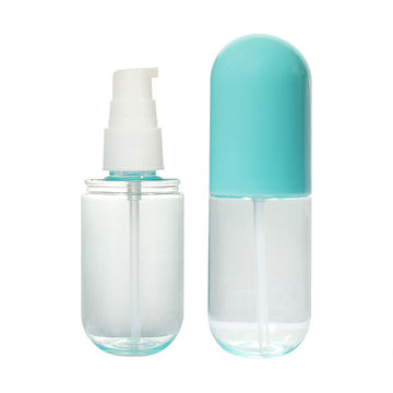 Download China Pet Plastic Macaron Color Pill Capsule Shaped Pink Blue Cosmetic Spray Pump Bottles On Global Sources Plastic Bottle Cosmetic Bottle Cosmetic Packing