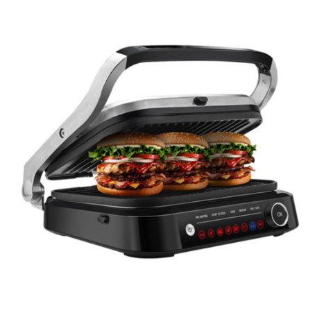 White Nonstick Panini Press And Sandwich Maker Home Kitchen Tool Indoor Grill