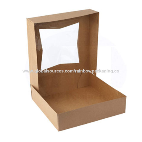 China Bakery Boxes With Window Cute Pastry Containers For Cupcakes Wedding Cake Treat Party On Global Sources Wedding Cake Box Kraft Window Box Paper Box