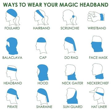 Magic Headwear School Crossing Outdoor Scarf Headbands Bandana Mask Neck Gaiter Head Wrap Mask Sweatband
