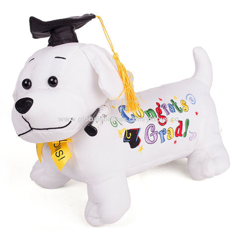 graduation dog plush