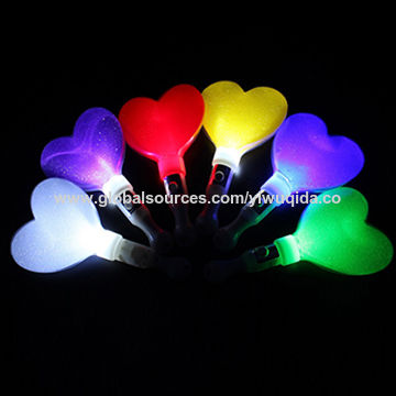China Concert Party Supplies Colorful Battery Operated Heart Shaped China Concert Party Supplies Colorful Battery Operated Heart Shaped Led Stick