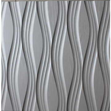 3D MDF Wave Wall Panel with PVC Surface | Global Sources